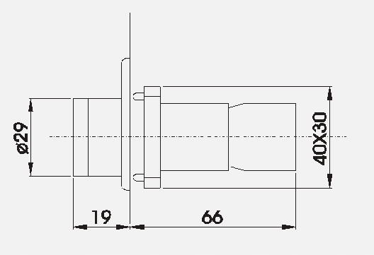 Przycisk podświetlany biały 230V + NO metal 22