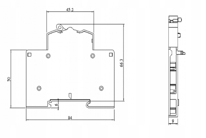 Styk pomocniczy 1NO+1NC do wyłączników WINTRIP2